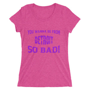 Women's "Detroit" t-shirt - Purple Print