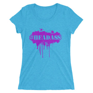 Women's "Headass" t-shirt - Purple Print