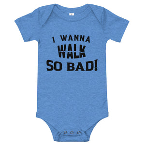 Infant "Walk" Onesie  - Black Print