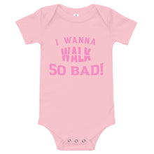 Load image into Gallery viewer, Infant &quot;Walk&quot; Onesie  - Pink Print