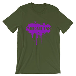 Men's "Headass" T-Shirt - Purple Print