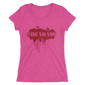 Women's "Headass" t-shirt - Red Print