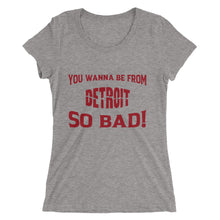 Load image into Gallery viewer, Women&#39;s &quot;Detroit&quot; t-shirt - Red Print