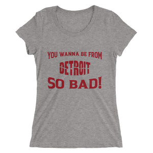 Women's "Detroit" t-shirt - Red Print