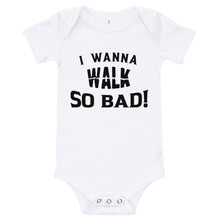 Load image into Gallery viewer, Infant &quot;Walk&quot; Onesie  - Black Print