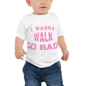 Baby "Walk" Tee - Pink Print