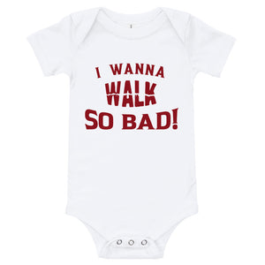 Infant "Walk" Onesie  - Red Print