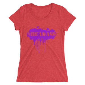 Women's "Headass" t-shirt - Purple Print