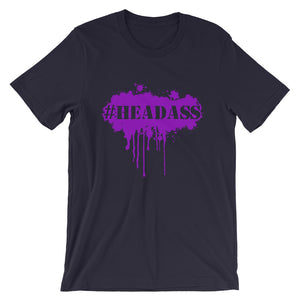 Men's "Headass" T-Shirt - Purple Print