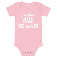 Load image into Gallery viewer, Infant &quot;Walk&quot; Onesie  - White Print