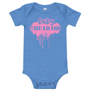 Infant "Headass" Onesie  - Pink Print