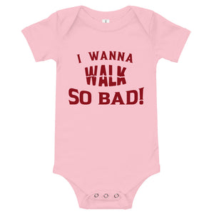 Infant "Walk" Onesie  - Red Print