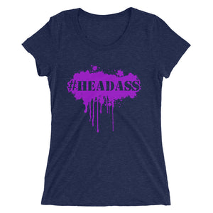 Women's "Headass" t-shirt - Purple Print