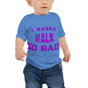 Baby "Walk" Tee - Purple Print