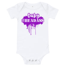 Load image into Gallery viewer, Infant &quot;Headass&quot; Onesie  - Purple Print