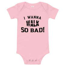 Load image into Gallery viewer, Infant &quot;Walk&quot; Onesie  - Black Print