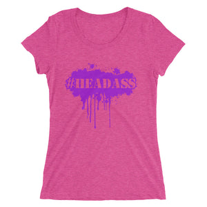 Women's "Headass" t-shirt - Purple Print