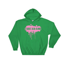 Load image into Gallery viewer, Pink &quot;Headass&quot; Hooded Sweatshirt