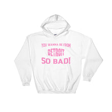 Load image into Gallery viewer, Pink &quot;Detroit&quot; Hooded Sweatshirt