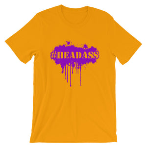 Men's "Headass" T-Shirt - Purple Print