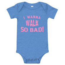 Load image into Gallery viewer, Infant &quot;Walk&quot; Onesie  - Pink Print