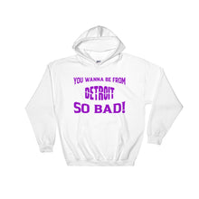 Load image into Gallery viewer, Purple &quot;Detroit&quot; Hooded Sweatshirt