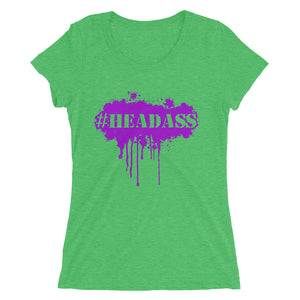 Women's "Headass" t-shirt - Purple Print