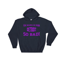 Load image into Gallery viewer, Purple &quot;Detroit&quot; Hooded Sweatshirt