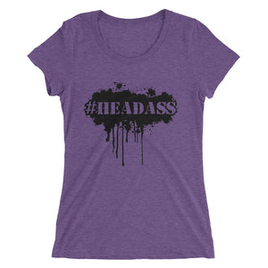 Women's "Headass" t-shirt - Black Print