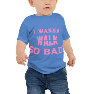 Baby "Walk" Tee - Pink Print