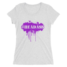 Load image into Gallery viewer, Women&#39;s &quot;Headass&quot; t-shirt - Purple Print