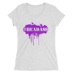 Women's "Headass" t-shirt - Purple Print